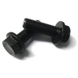 M10 Hexagon Flange Bolts, 20mm Length, 1.25mm Fine Thread, Grade 10.9, Pack of 1