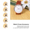 5 Pcs Professional Watch Crown Parts Gold Steel Wrist Watch
