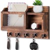 Nekon Key Holder Wall Mount with Mail Slot, 11.8" W