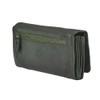 Bear Design Cow Lavato Dames Wallet CL9918 Green, L. Olijf