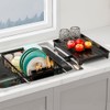 HANLE Small Dish Drying Rack in Sink, Expandable Stainless Steel