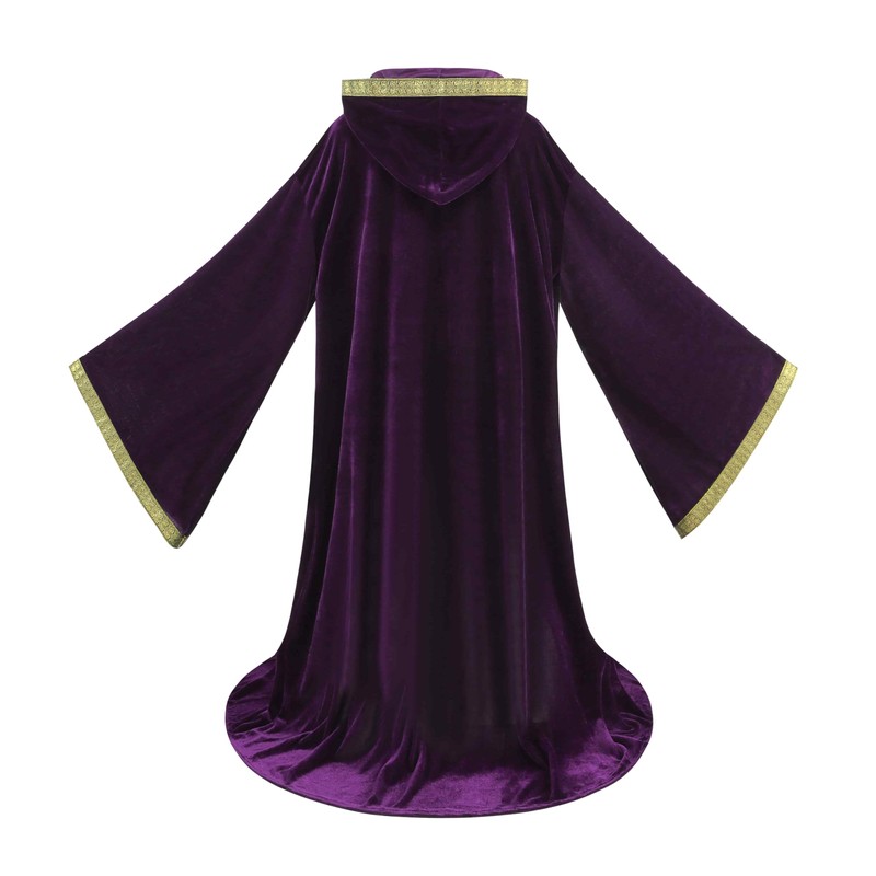 AGCOAH Wizard Costume Cloak with Hood Men Wizard Robe Wizard