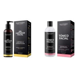 Kit Radiante: Gel Limpiador Facial Vitamina C+e Aloe Vera + Tónico Facial Agua Rosas Niacinamida