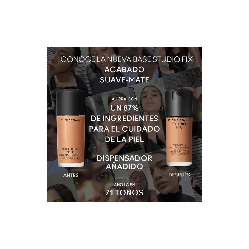 Base Lquida MAC Studio Fix Fluid FPS 15 Tono NW15