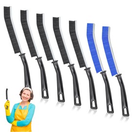 7 Pcs Hard Bristle Crevice Cleaning Brush, Multifunctional Grout Cleaner Brush, Thin Gap Cleaning Brush Set, Small Cleaning Tools for Household Use, Kitchen, Bathroom, Toilet, Window Track,Tight Space