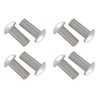 M5*12mm Brazier Head Solid Aluminum Rivets, Pack of 150