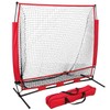 F2C 5'x5' Baseball and Softball Practice Net Portable Hitting Pitching