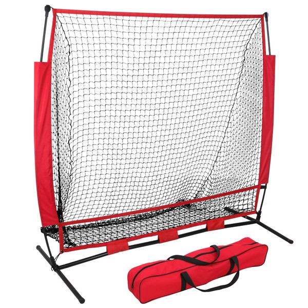 F2C 5'x5' Baseball and Softball Practice Net Portable Hitting Pitching