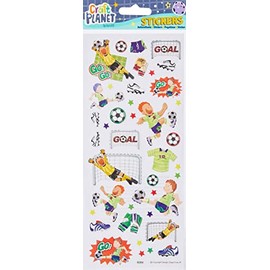 Craft Planet CPT 6561058 Fun Stickers-Football Match, Assorted