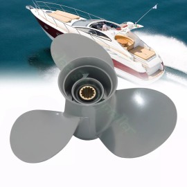 jetski_impeller Aluminum Propeller For Yamaha Honda Engine BF 35-60HP 13 Spline OEM 11X16" Pitch