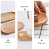 OSALADI 2pcs Beech Pallet Service Plate Dinner Tray Dinner Plate