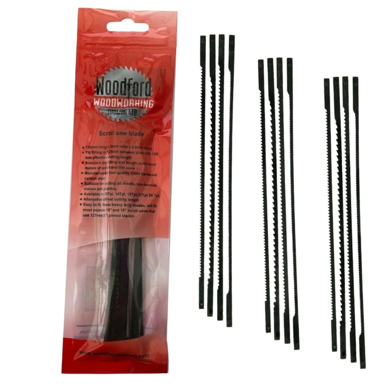 Xcalibur Tooling Scroll Saw Blades 10, 14, 21, 24 Teeth