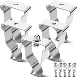 Tandefio 5 Sets Window Well Cover Clips Outside 2.36'' x 1.57'' x 0.8'' Basement Window Well Cover Hardware Kit Spring Clip Heavy Duty Egress for Basement Courtyard Exterior Window Well