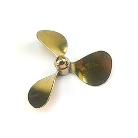 Radio Active Brass Propeller (Classic), 3 Blade, 75mm, M4, RH