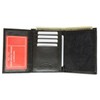 "Handmade" Black Leather Badge Mens Wallet Concealed Carry Weapon ID