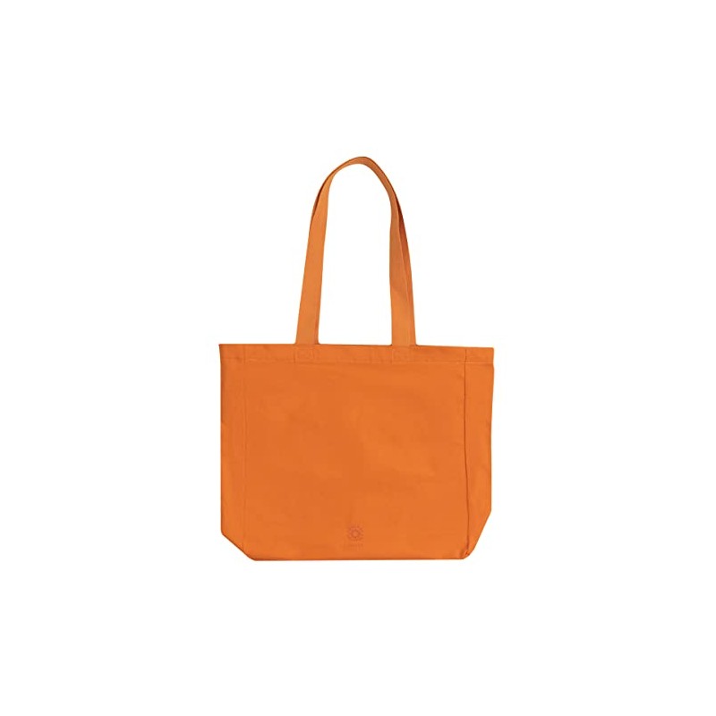 Mr. Wonderful Stoffbeutel – Gehen Sie mit Ihrem Fluss, Orange,