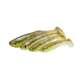 Savage Gear Fett Minnow T-Tail - Realistic Minnow Design with Kicking & Rolling Action, Ideal for Bass, Walleye, Pike & Predator Fishermen, Perfect for Clear & Dark Water Dark Water Mix 13 cm