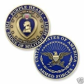 The Purple Heart Challenge Coin