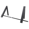 Retractable Clothes Rack Black Foldable Design Aluminium Wall Mounted Clothes