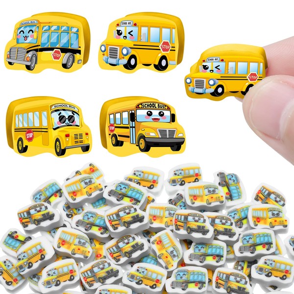 PerKoop 60 Pcs Mini Erasers for Kids Cute Erasers Bulk
