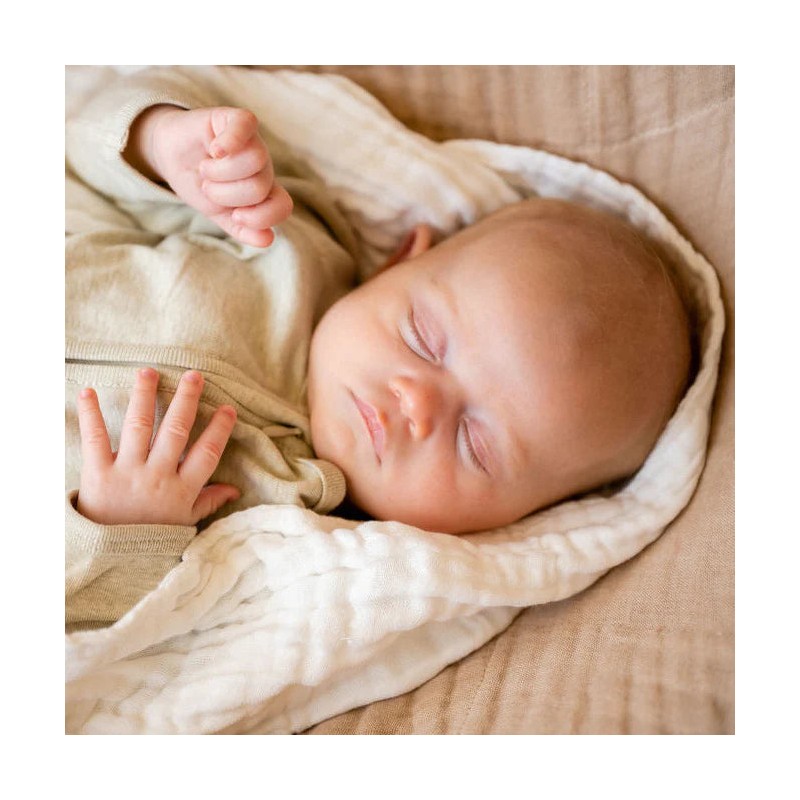 Fibre For Good Undyed Organic Cotton Muslin Wrap, Brown