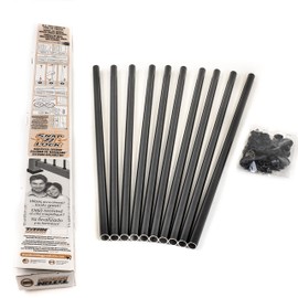 Titan Snap 'n Lock Baluster Kits - Round - Alum Smooth - Black - 31"