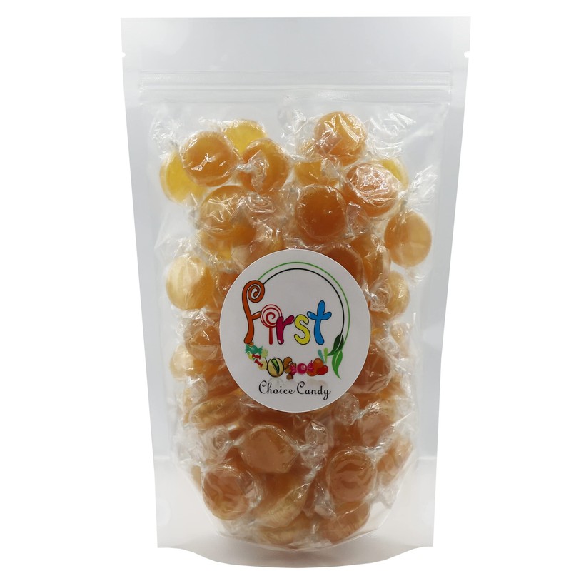 FirstChoiceCandy Individually Wrapped Hard Candy Disc Buttons (Butterscotch, 5 Pound)