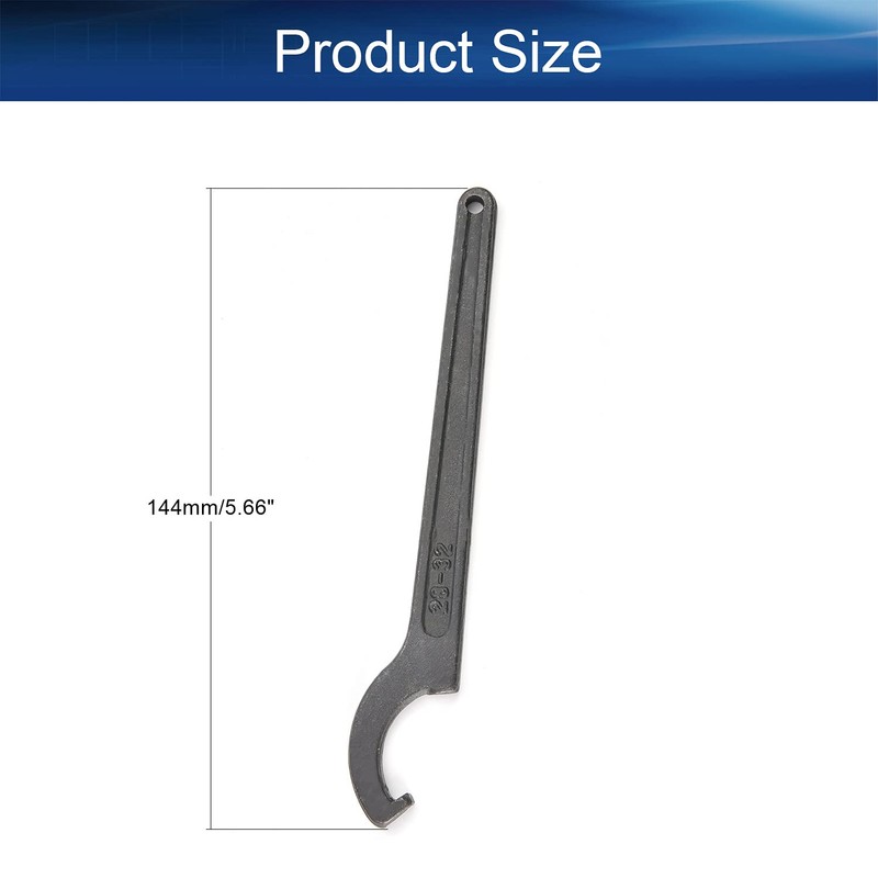 Auniwaig C Hook Wrench Metric Collet Chuck Spanner Multifunctional Hardware