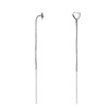 SOFIA MILANI - 20771 Women's Earrings 925 Silver Heart Bar,