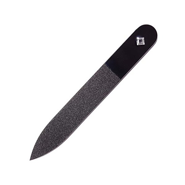 Bragek Glass Nail File Double-sided Type 3.5 inches (90 mm) Small (Black Square)