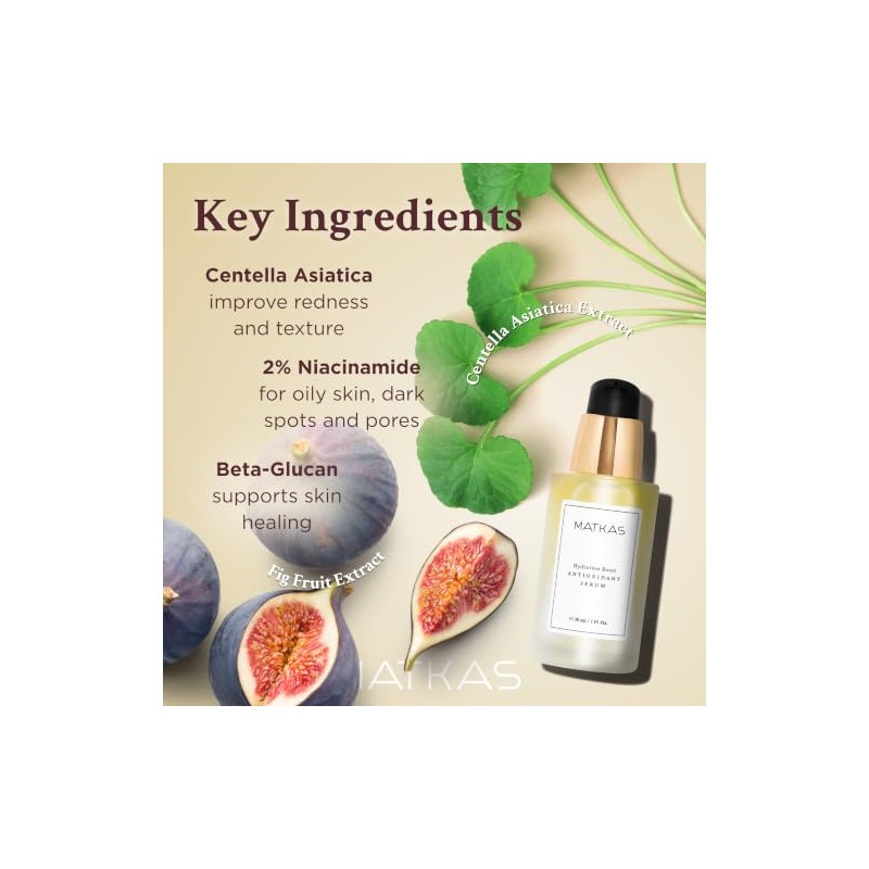 MATKAS Korean Hydrating Antioxidant Centella Face Serum for Pores 1