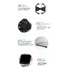 RitaProshop® Foldable Laptop Cooling Fan Black Laptop Cooler Lightweight Cooling