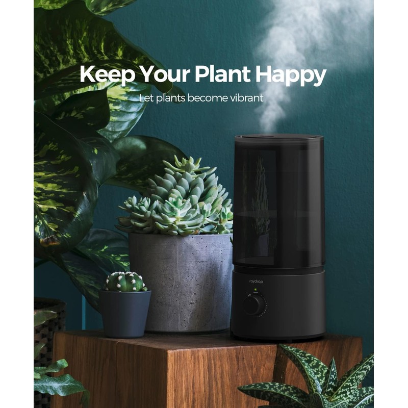 Humidifiers for Bedroom, raydrop Cool Mist Humidifiers for Babies, 1.0L