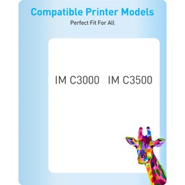 MasaiMara IM C3000 IM C3500 High Capacity Compatible Toner Cartridges Replacement for Ricoh 842251 842254 842253 842252 for Ricoh IM C3000 IM C3500 Printer (Black Cyan Magenta Yellow, 4-Pack)