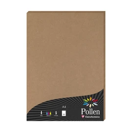 Clairefontaine - Ref 29135C - Kraft Paper (Pack of 50 Sheets) - A4 (210 x 297mm) in Size, 135gsm Kraft Paper, Acid Free, Printer Compatible - Natural Kraft Colour