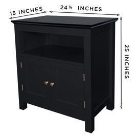 Finomenal aquarium stand for 10 to 20 gallon tanks. Solid wood legs no particle board (Black, 10/20 Gallon)