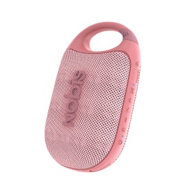Portable 5W Mini RGB LED Lighting Woofer HD Sound IPX5 Waterproof 3H Playtime Audio Player for Home Outdoor Parties Memory Cardcolor: Pink