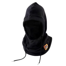 Cozy Fleece Balaclava Hat & Windproof Neck Gaiter Hood - Lightweight Warm Winter Mask for Skiing, Snowboarding, and Outdoor Adventures - Color: Black