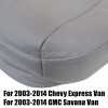 Chevy, GMC Driver Bottom Seat Cover Gray + Foam Cushion
