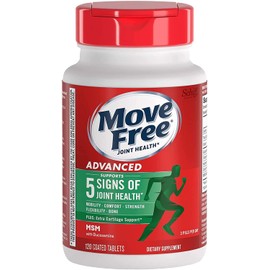 Move Free. Advanced Plus MSM Total Joint Health Tablet, 120 Count (11868)                                                                             
