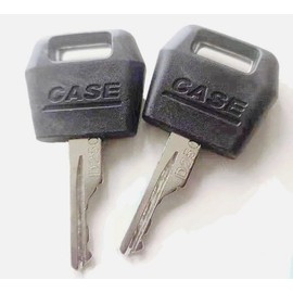 3 Pcs Black Ignition Keys Replacement Key for Case IH Tractor Dozer Backhoe D250 for Case/International Harvester Excavator,Switches Starter