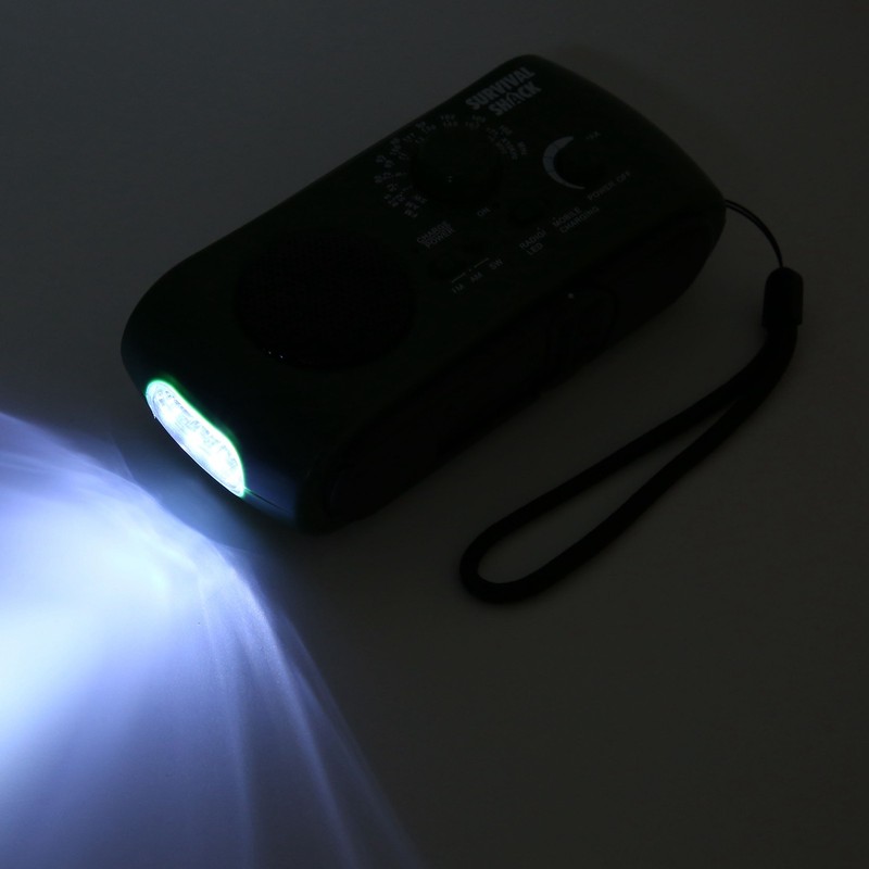 Hand Crank Radio Portable Practical LED Torch Outdoor Multi Band
