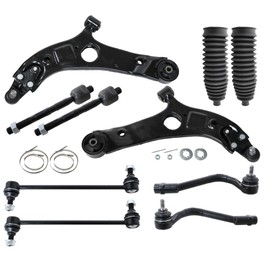 GXARTS Front Lower Control Arm Tie Rod Sway Bar K621592 K621593 ES800717 ES800718 Compatible With Kia Optima 2012-2015 Compatible With Kia Cadenza 2014-2016 Fit for Hyundai Azera Sonata 2012-2013