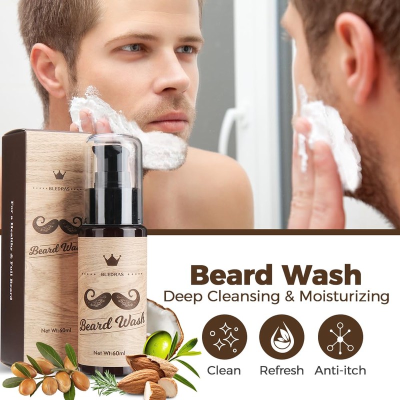 Beard Care Set for Men, Bledras 12 in 1 Beard