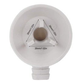 2.6cm Drain Hose Connector for Air Conditioning Polypropylene (PP) Drain Hose Connector for Air Conditioner Drain Pipe Drain Pipe Air Conditioner