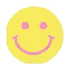Groovy Smile Face Round Beverage Napkins 16 Pieces