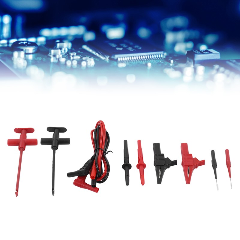 Multimeter Test Leads Kit Crocodile Clip Banana Plug Probe for