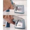 Wamery Knife & Scissors Sharpener, 4-Stage Pull-Through with Scissors Slot,