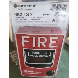 NOTIFIER Honeywell Notifier NBG-12LX Dual Action Fire Alarm Pull Station. NIB