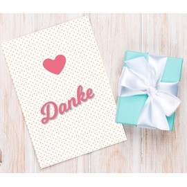 Pack of 10 Exclusive Premium Thank You Cards (Folding Cards) with Envelopes, Thank You Cards, Thank You Cards, Wedding, Birth, Baby, Christening, Farewell, Birthday, Anniversary